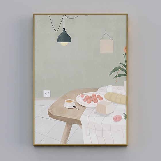 Morning Dawn Breakfast 3D model