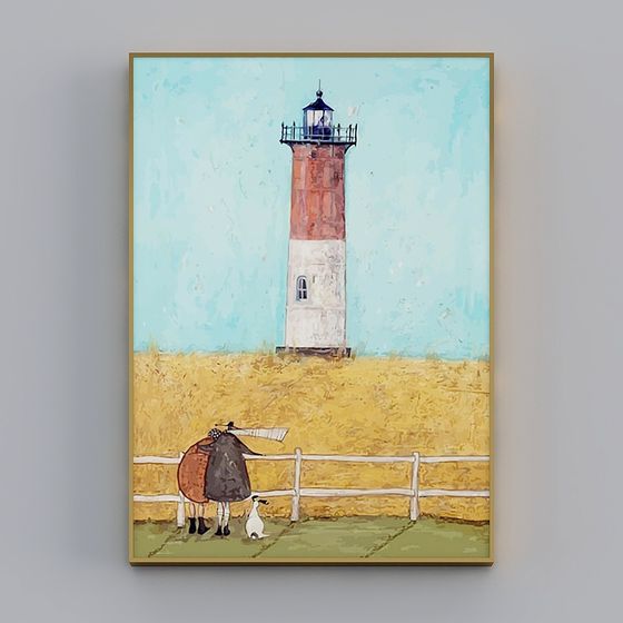 Enchanting Lighthouse 3D model Inspired by Impressionism