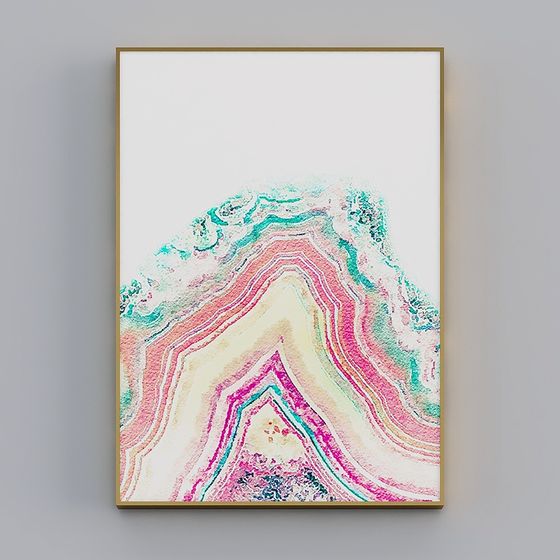 Agate Slice 3D Model for Stunning Designs