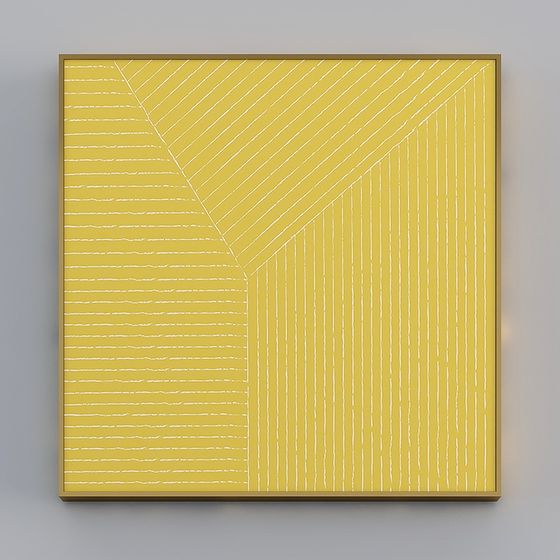 Elegant Abstract Line Frame 3D model for Creative Applications