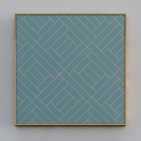 Herringbone Wall Art 3D model for Modern Designs