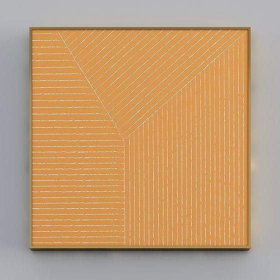 Lines Dance 3D Model - Modern Art Meets Geometry