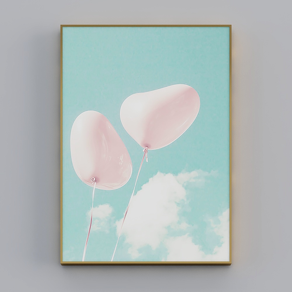 Hailong Hong - Modern minimalist wind - living room decoration painting - wind yearning