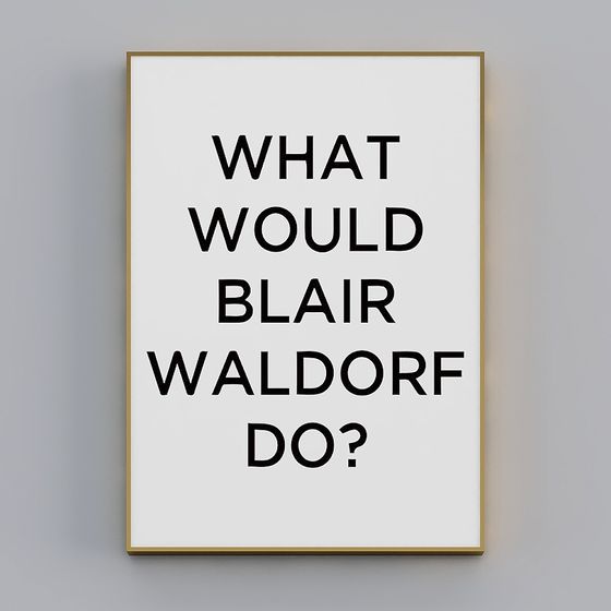 Blair Waldorf Poster 3D model