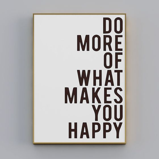 Inspiring Motivational Poster 3D Model