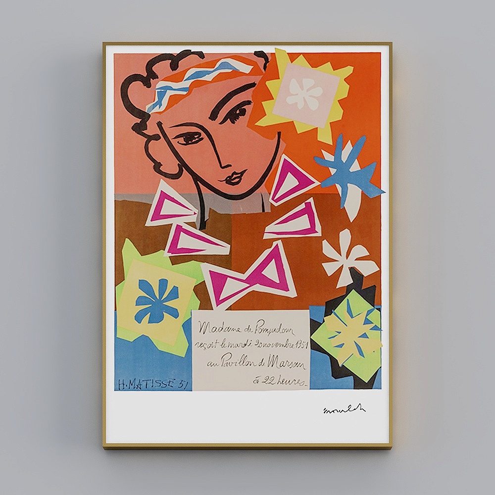 Hailong Hong - Modern Light Luxury Wind - Guest Restaurant Decorative Painting - Matisse