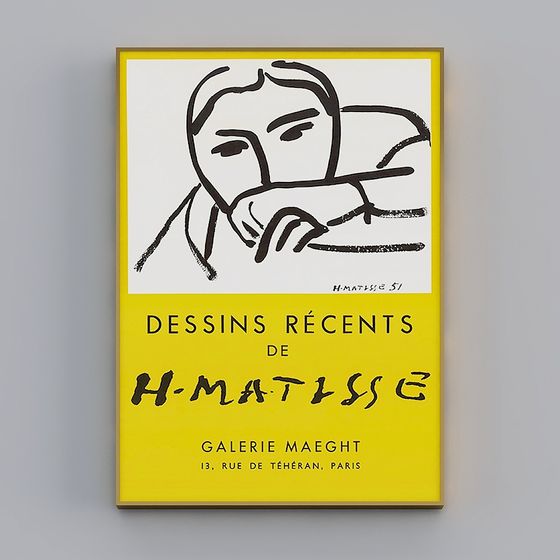 Henri Matisse Exhibition Poster 3D model