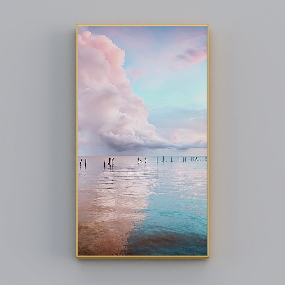 Hailong Hong - modern minimalist wind - into the home Xuanguan decoration painting - Yunxia