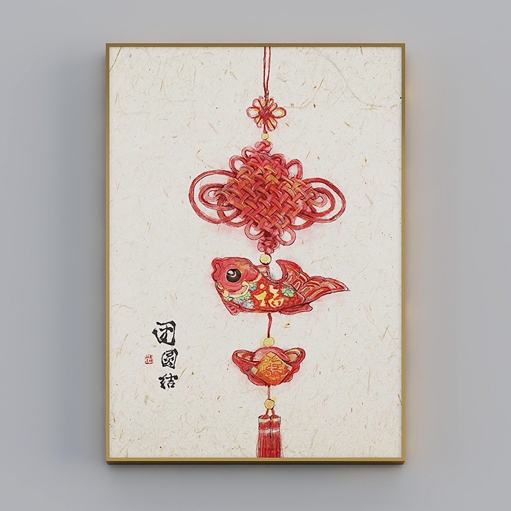 Hailong Hong - New Chinese - Living Room Decorative Painting - Reunion B