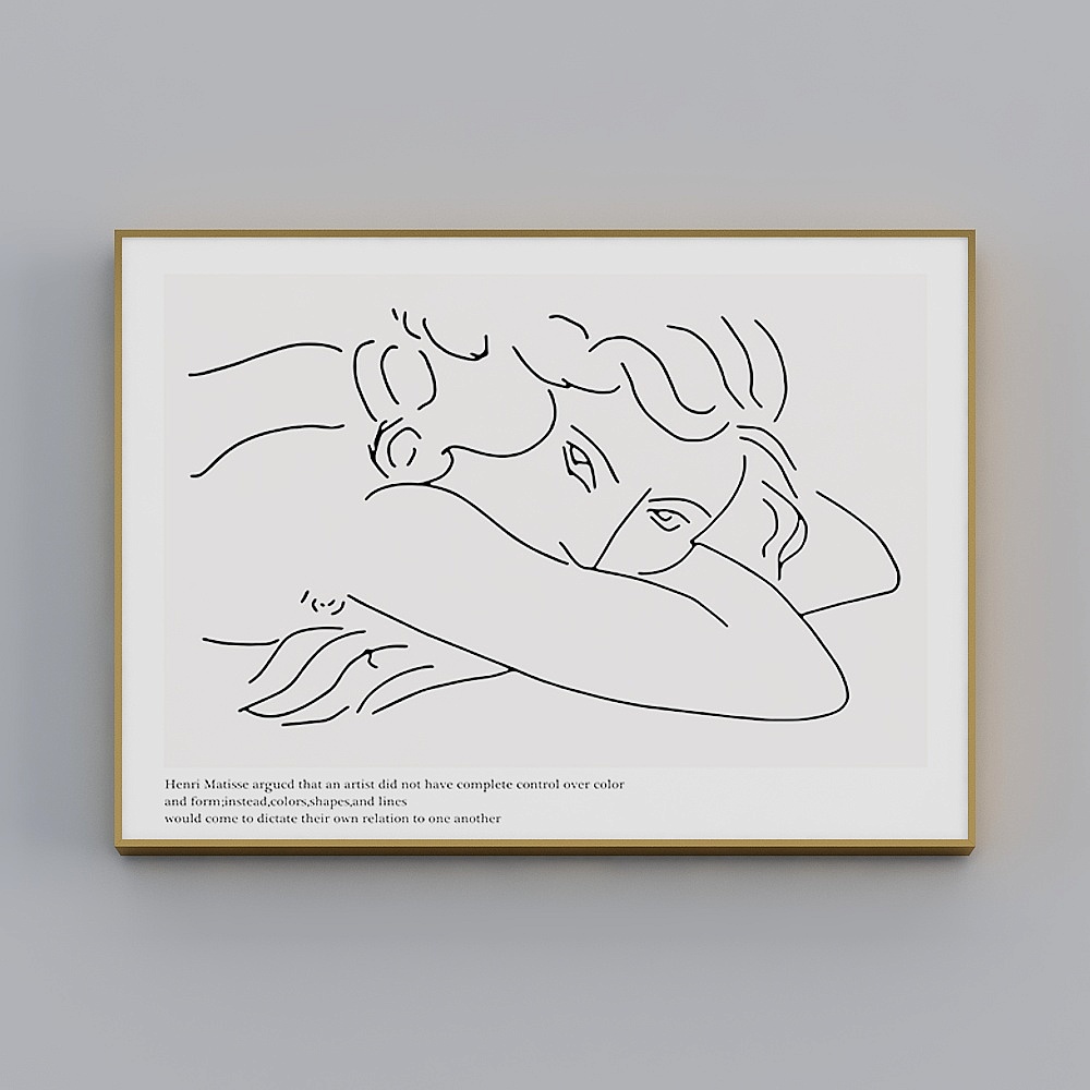 Abstract Sleeper 3D Model - Line Art Beauty