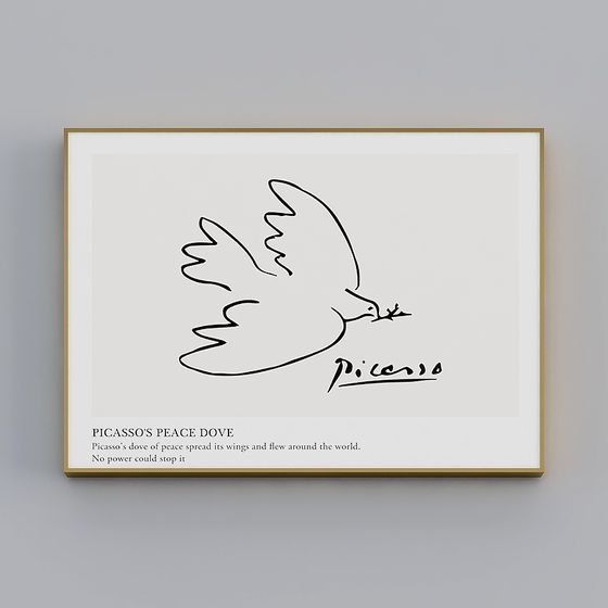 Picasso's Peace Dove 3D Model