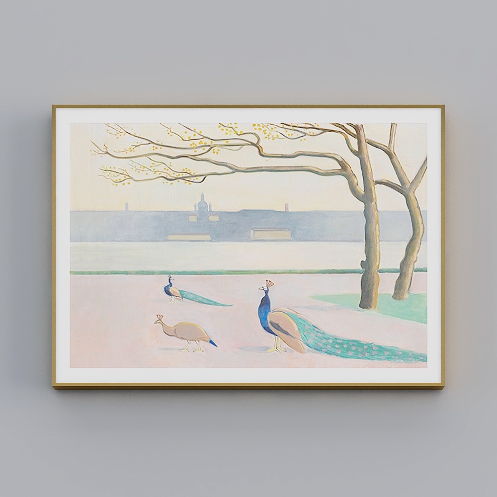 Sea Dragon Red - Modern Light Luxury Wind - Living Room Hyunguan Decorative Painting - Henry Matisse