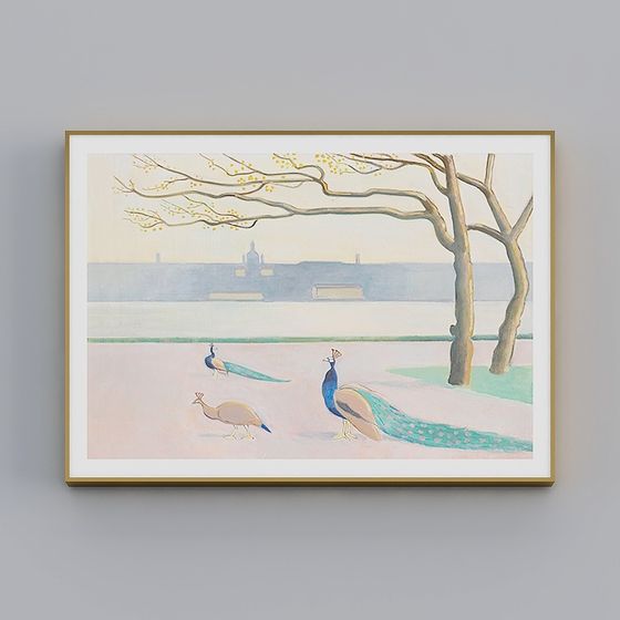 Peacock in the Park 3D model