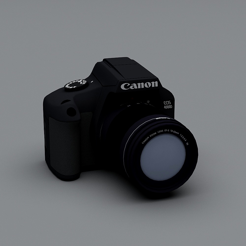 Canon EOS 4000D DSLR Camera 3D model
