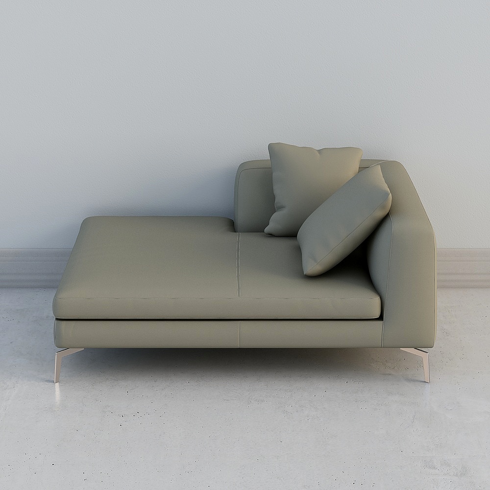 Elegant Low-Poly Sofa 3D model for Modern Interiors