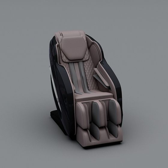 Elegant 3D Massage Chair Model for Contemporary Interiors