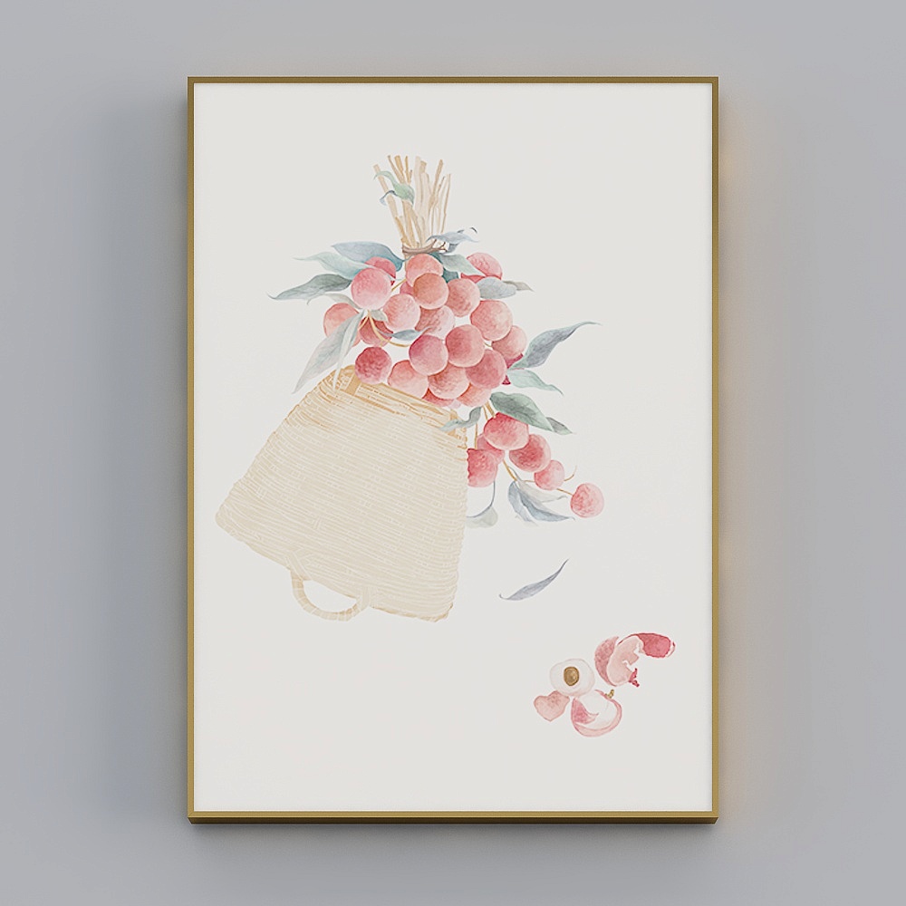 Hailong Hong - New Chinese - Restaurant Decoration Painting - Fruit Rhythm