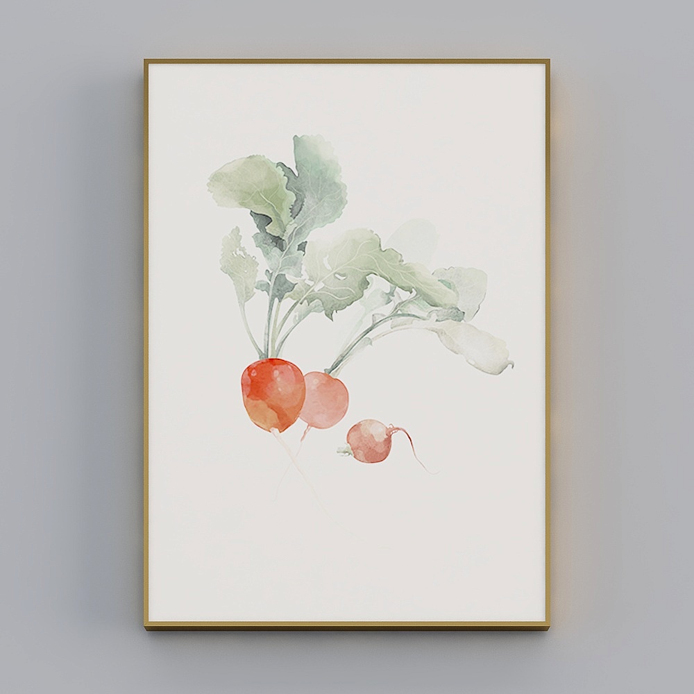 Hailong Hong - New Chinese - Restaurant Decoration Painting - Fruit Rhythm