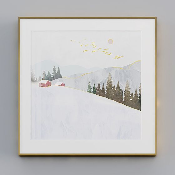 Winter Cottage 3D model