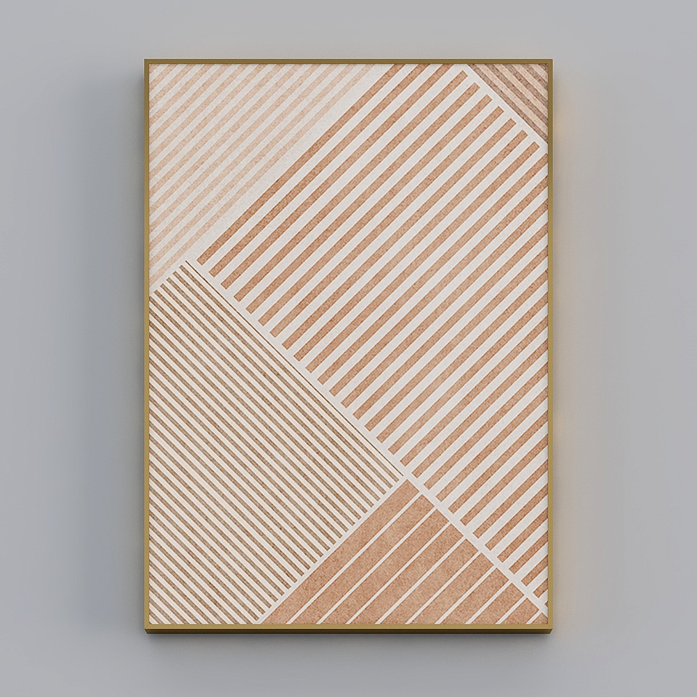 Hailong Red - Nordic Wind - Living Room Decorative Painting - Long moon