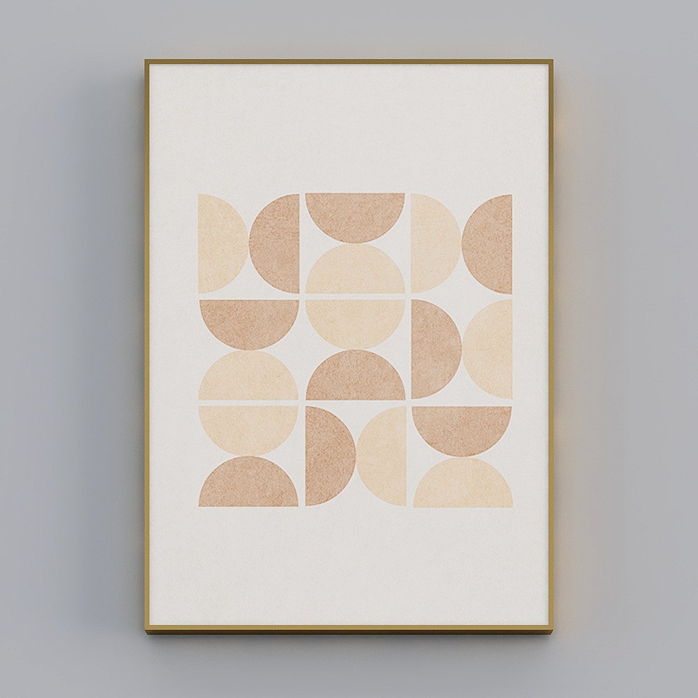 Hailong Red - Nordic Wind - Living Room Decorative Painting - Long moon