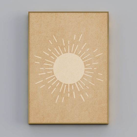 Warm Sunlight Low-Poly 3D Model