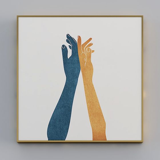 Sign Language 3D model for Modern Art
