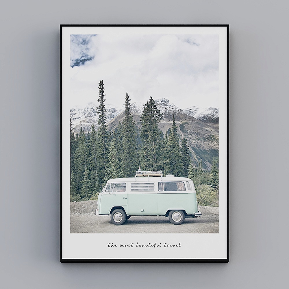 Hailong Hong - Modern Minimalist Wind - Living Room Decorative Painting - Travel World F