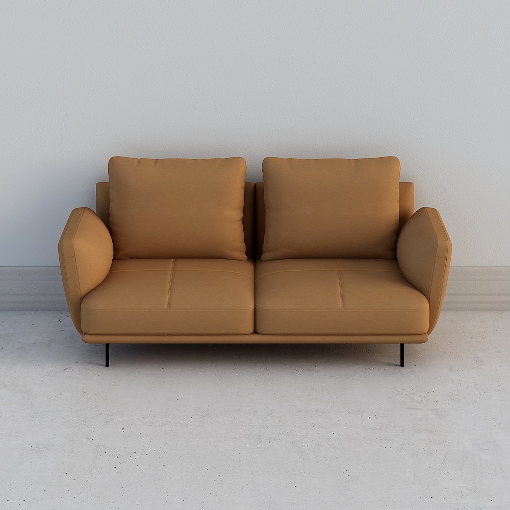 Modern Low-Polygon Sofa 3D model