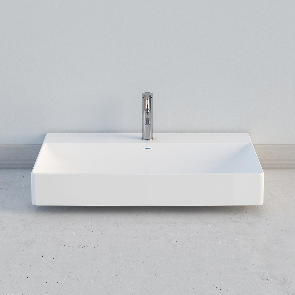 Square Washbasin 3D model for Modern Design