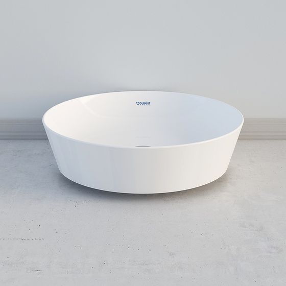 Minimalist Round Sink 3D model for Interiors