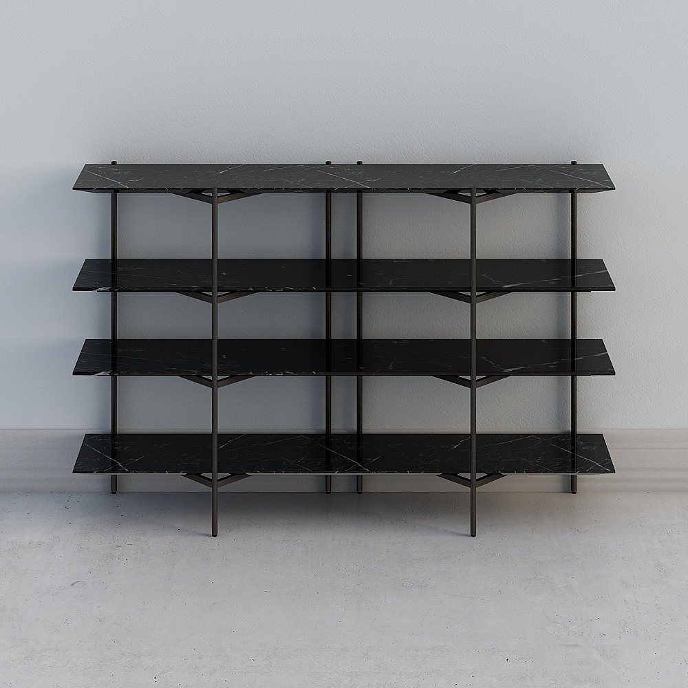 Storage rack kitchen storage rack multi-layer wrought iron bookshelf floor-to-floor living room bedroom space-saving floor balcony flower rack