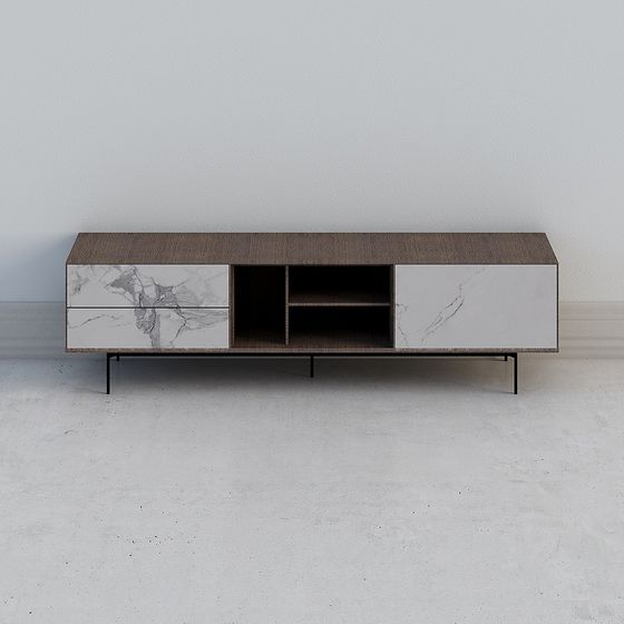 Modern Minimalist TV Cabinet 3D model