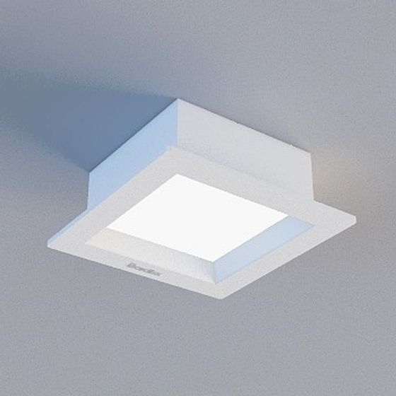 3D Buckle Panel in Gray