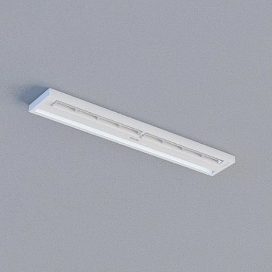 3D Buckle Panel Model in Gray