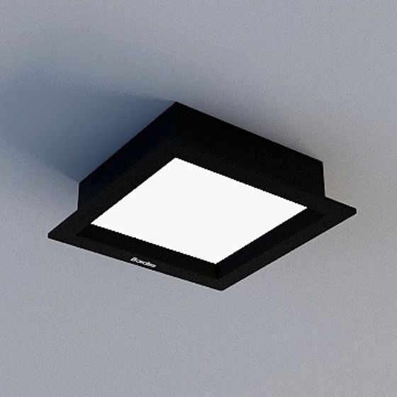 Stylish Black and White 3D Buckle Panel Model