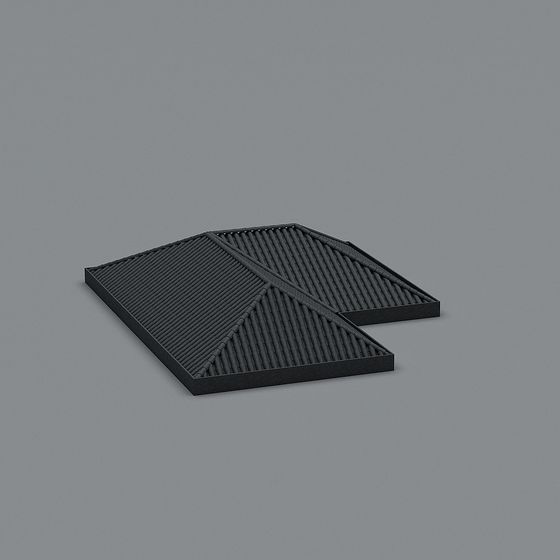 Bamboo House Roof 3D model
