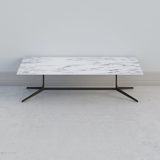 Elegant Marble Dining Table 3D model