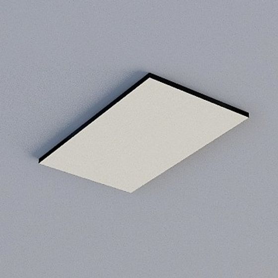 Frameless Honeycomb Panel 3D Model in Black