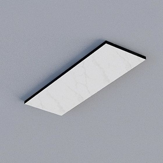 Frameless Honeycomb Panel 3D Model in Black