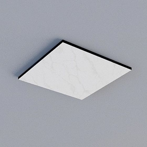 Frameless Honeycomb Panel 3D Model in Black