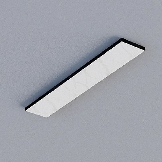 Chic Black Frameless Honeycomb Panel 3D Model