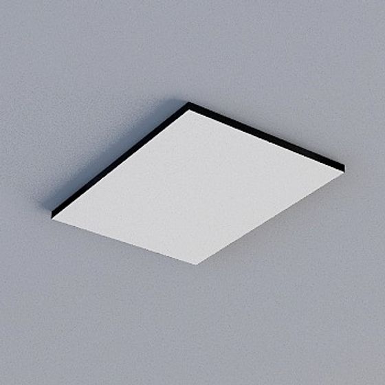 Frameless Honeycomb Panel 3D Model in Black