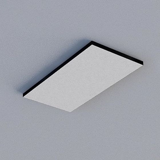 Frameless Honeycomb Panel 3D Model in Black