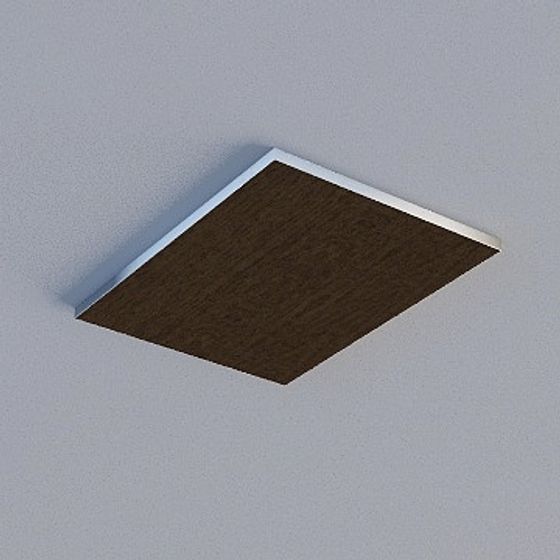 Frameless Honeycomb Panel 3D Model in Brown