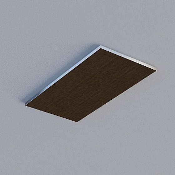 Frameless Honeycomb Panel 3D Model in Brown
