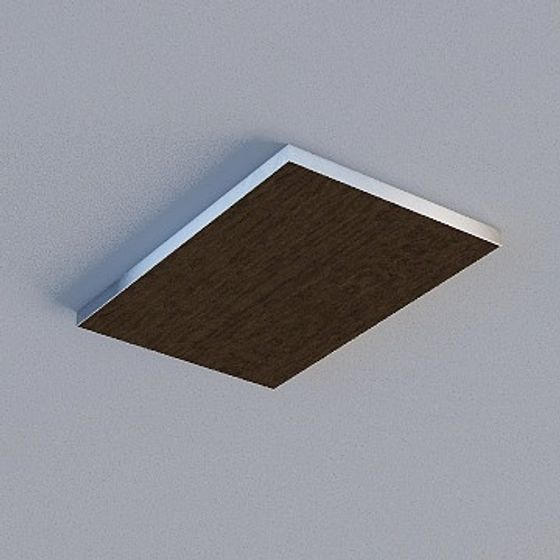 Frameless Honeycomb Panel in Brown