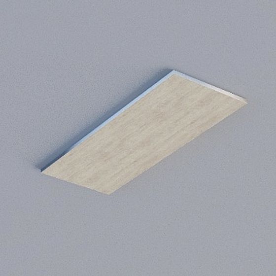 Frameless Honeycomb Panel 3D Model in Gray