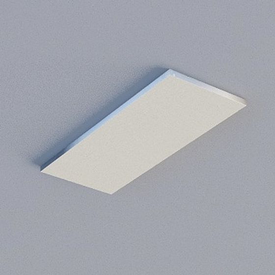 Frameless Honeycomb Panel in Gray