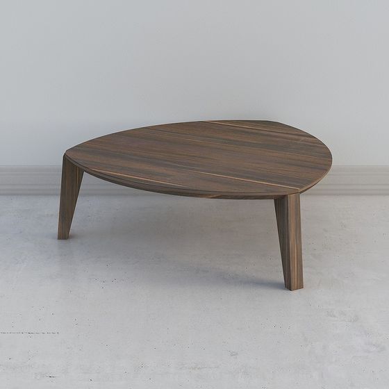 Stylish Low-Polygon Round Table 3D Model